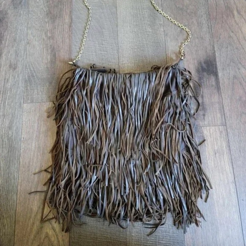Lost & Found Leather Fringe Purse (from Anthropologie)